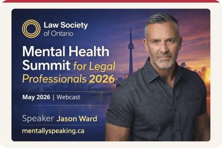 Law Society of Ontario, Mental Health Summit for Legal Professionals, Webcast, May 2026