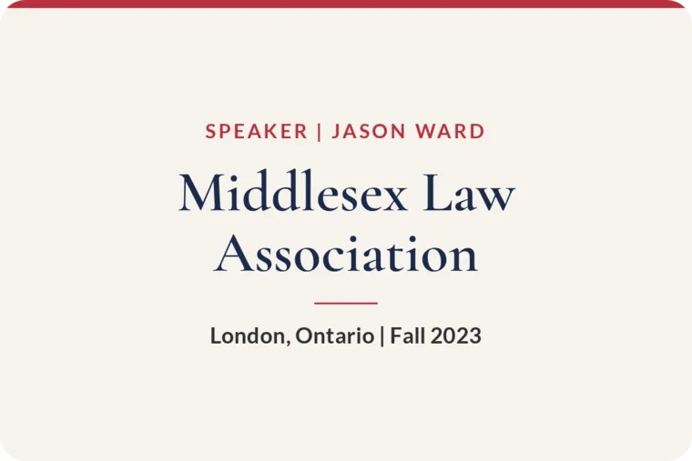 Middlesex Law Association, London, Ontario, Fall 2023